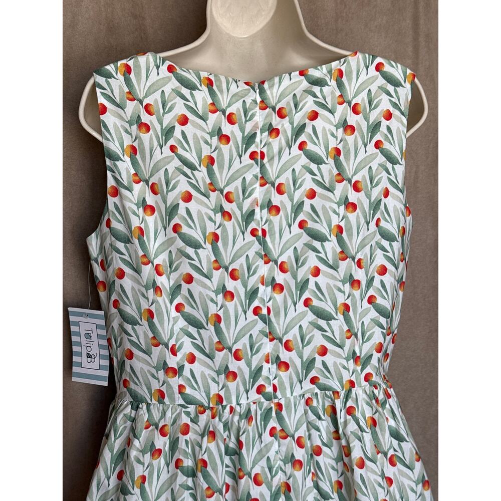 Tulip B By Unique Vintage Floral Sleeveless Dress L NWT - Picture 5 of 6